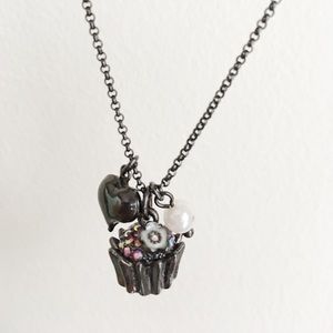Betsey Johnson Cupcake Charm Necklace